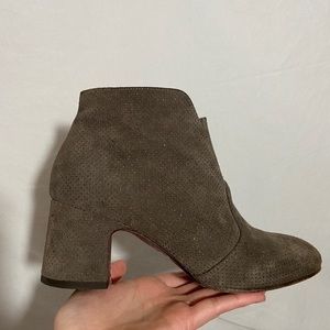 Chie Mihara Micro Studded Gray Heeled Booties